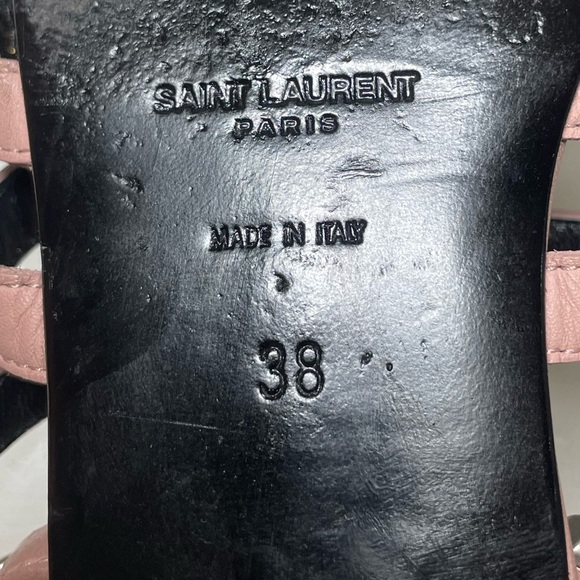 Saint Laurent Pink studded sandals sz 38 made in italy - Picture 13 of 15